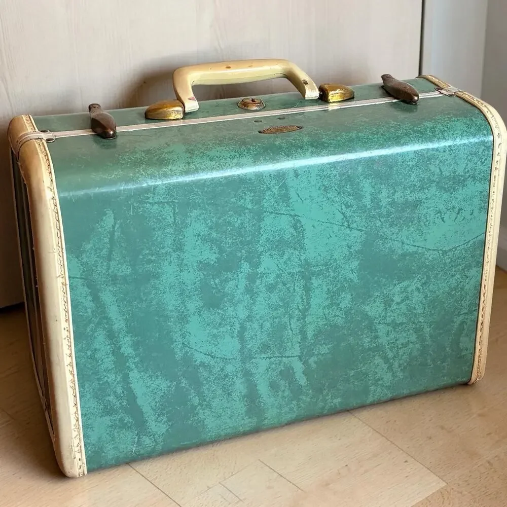 VTG 50s 60s Original Samsonite Shwayder Bros. Hard Shell Train Case Luggage